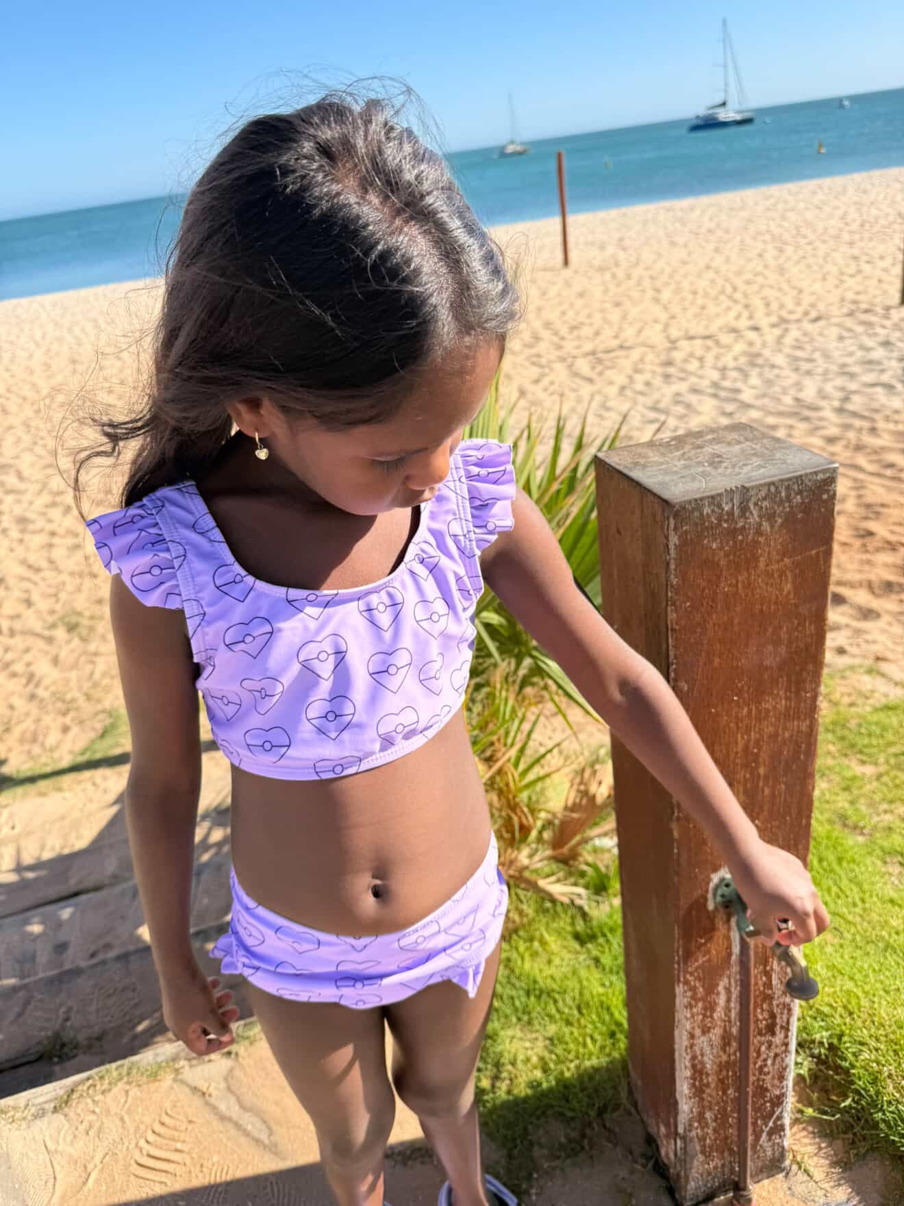 Purple Hearts Swimset