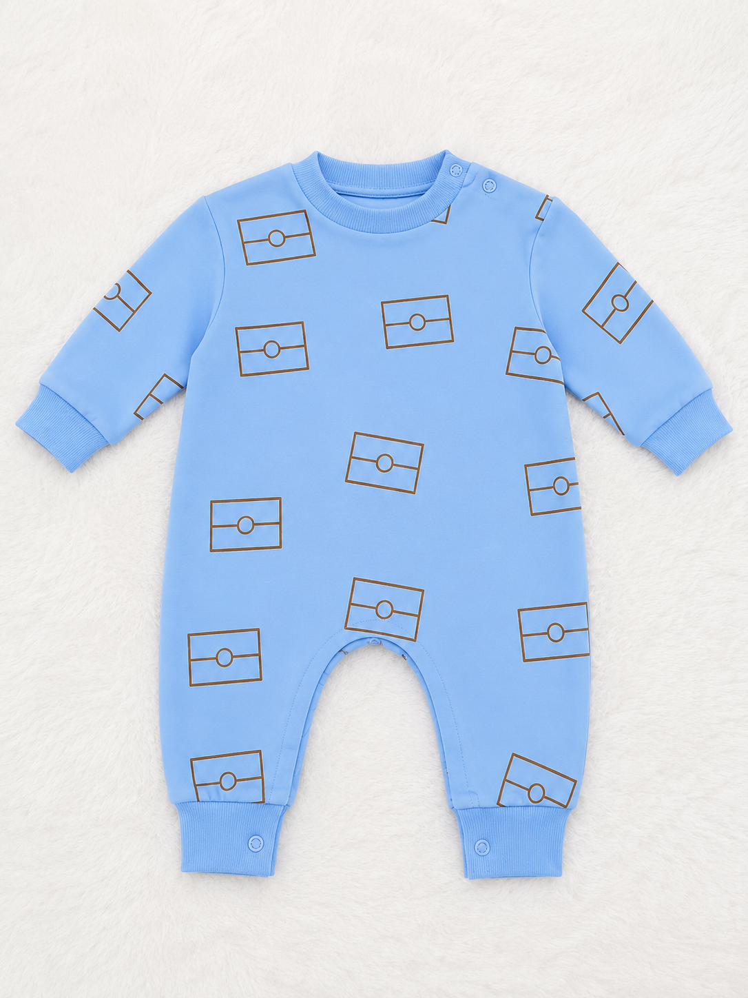 Blue Flag Baby Romper