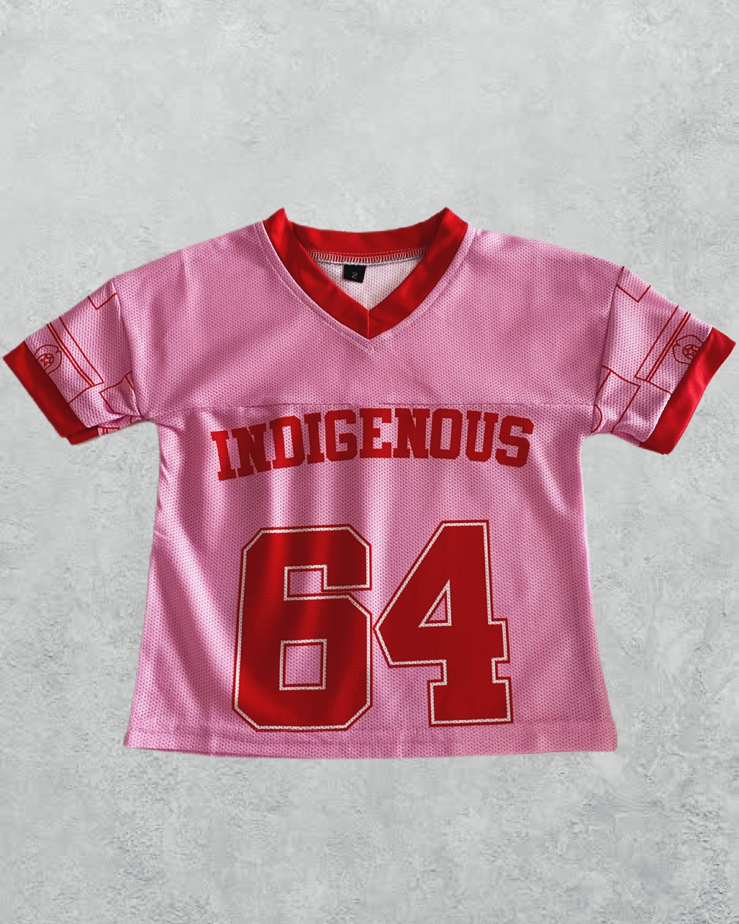 Adults Pink & Red Indigenous Jersey