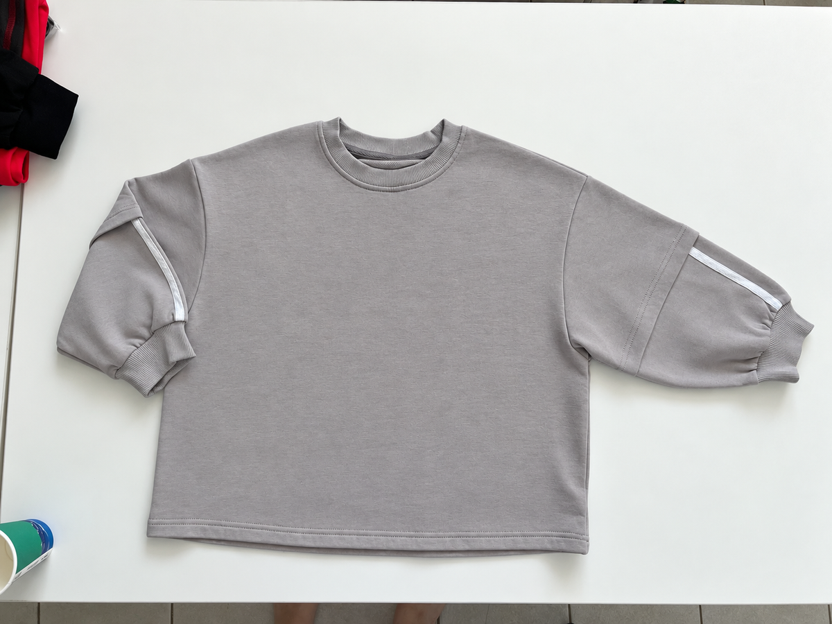 * Grey double layer long sleeve