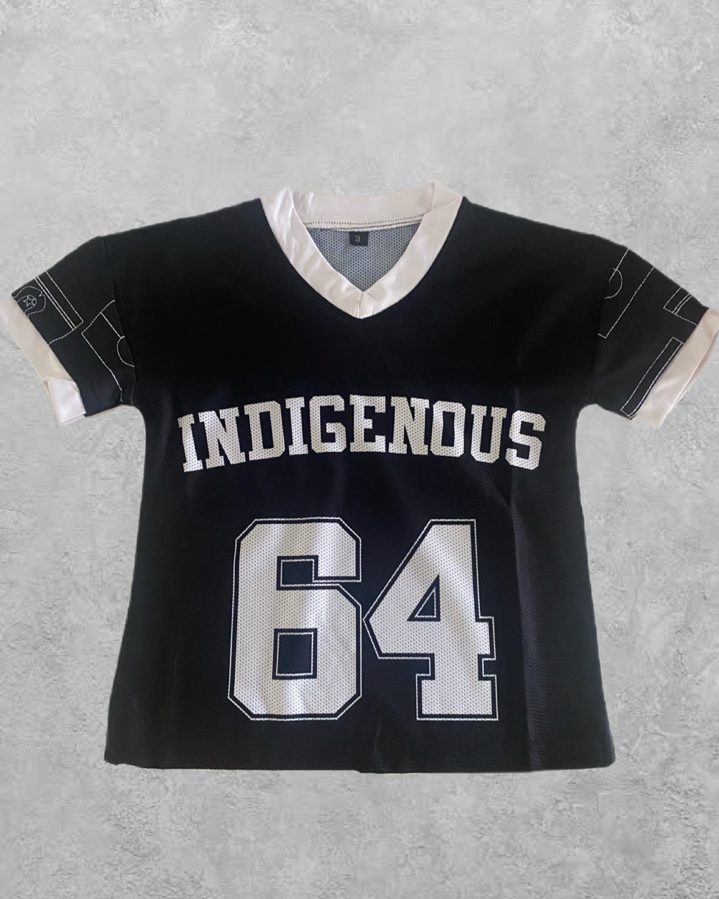 Adults Black & white Indigenous Jersey