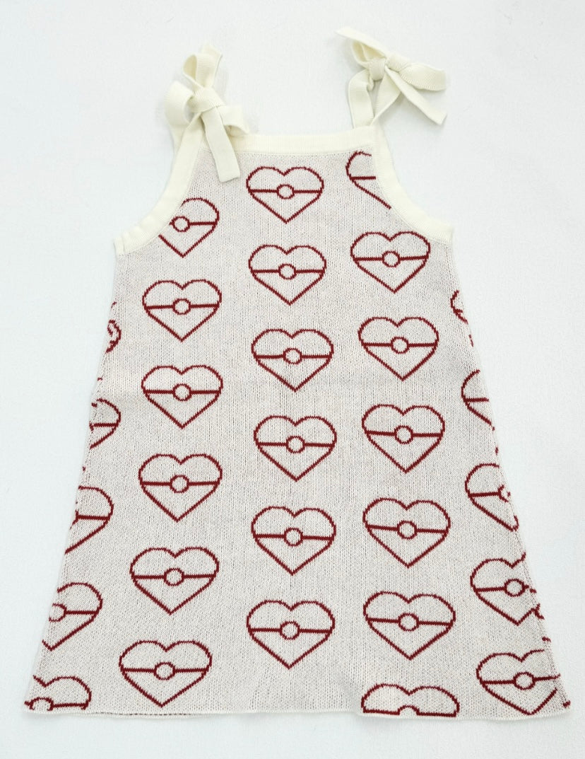 (Sample) Hearts Tie up Dress
