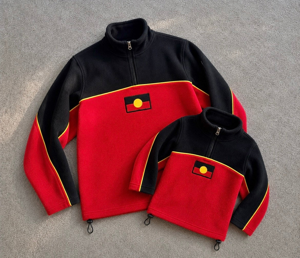 Kids Sherpa Quarter Zip Jumper