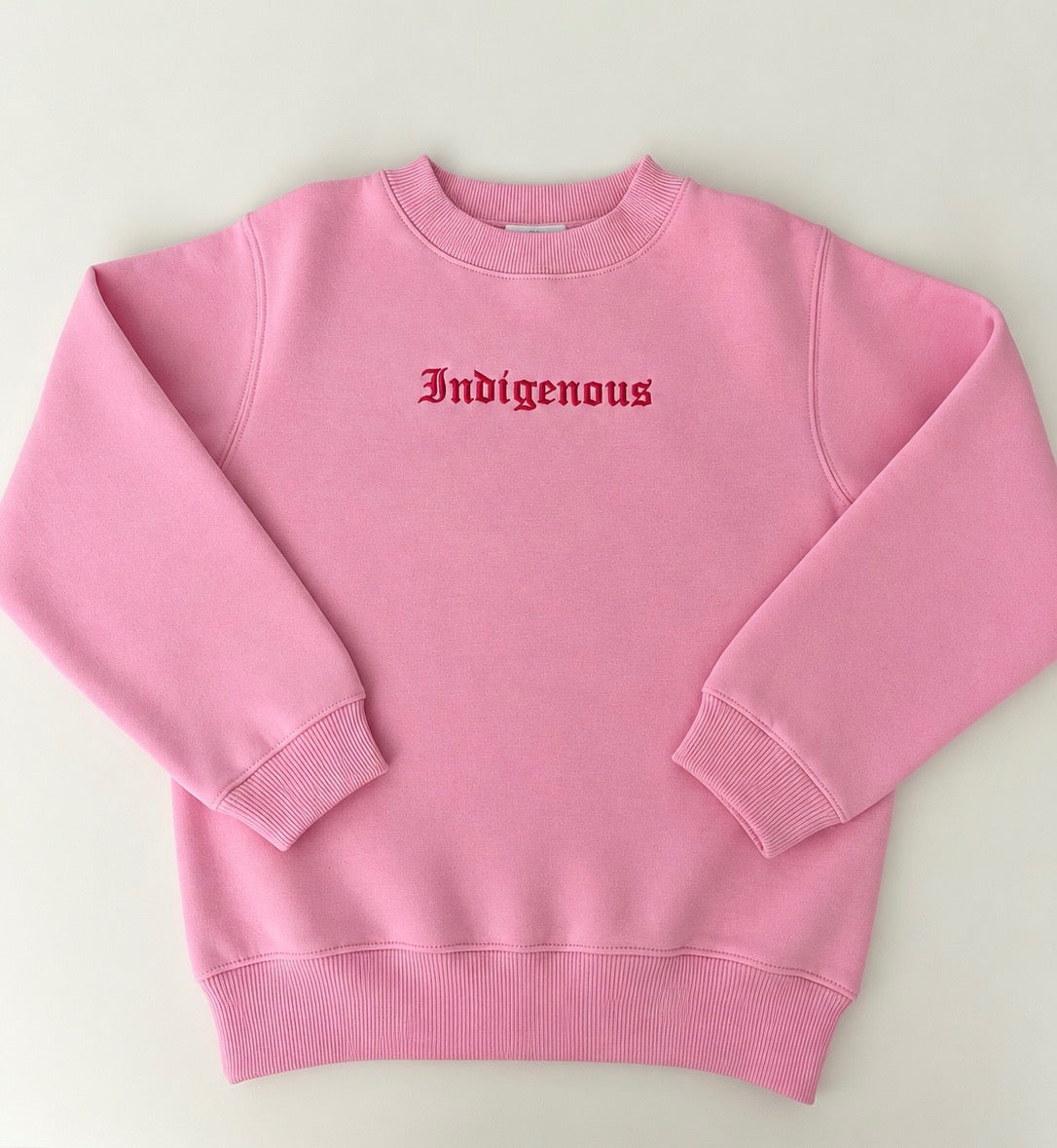 * Pink Indigenous sweatshirt