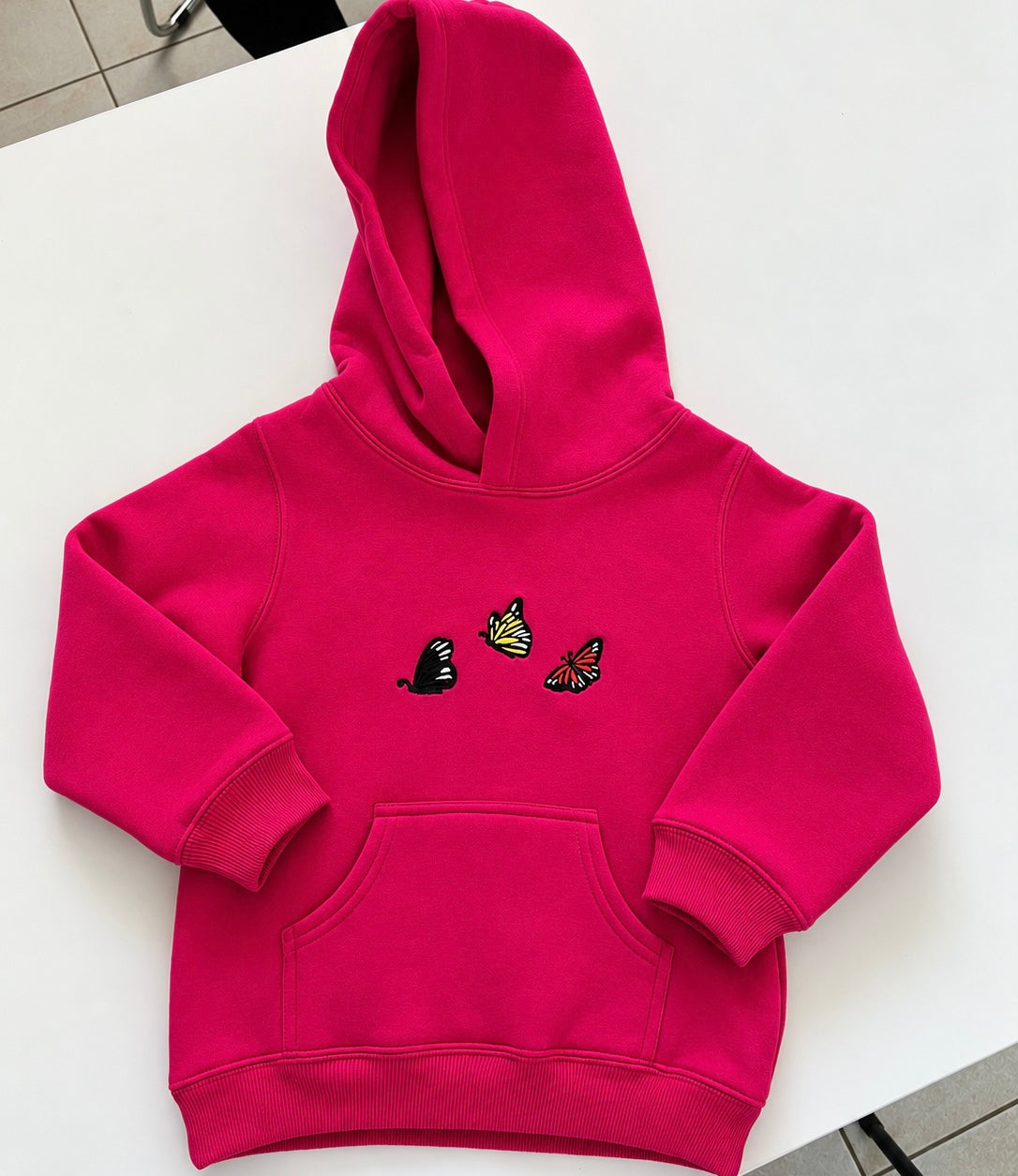 * Butterflies Pink Hoodie