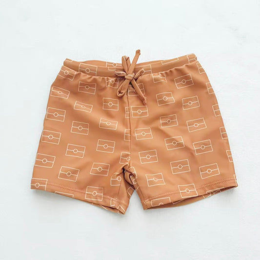 (Sample) Boys orange swim shorts