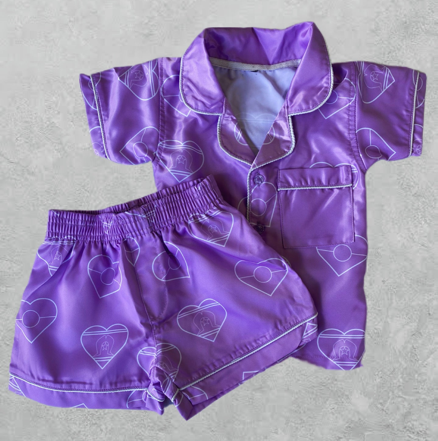 Kids Purple Heart Pyjamas Pre-Order