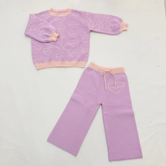Hearts Knit Set