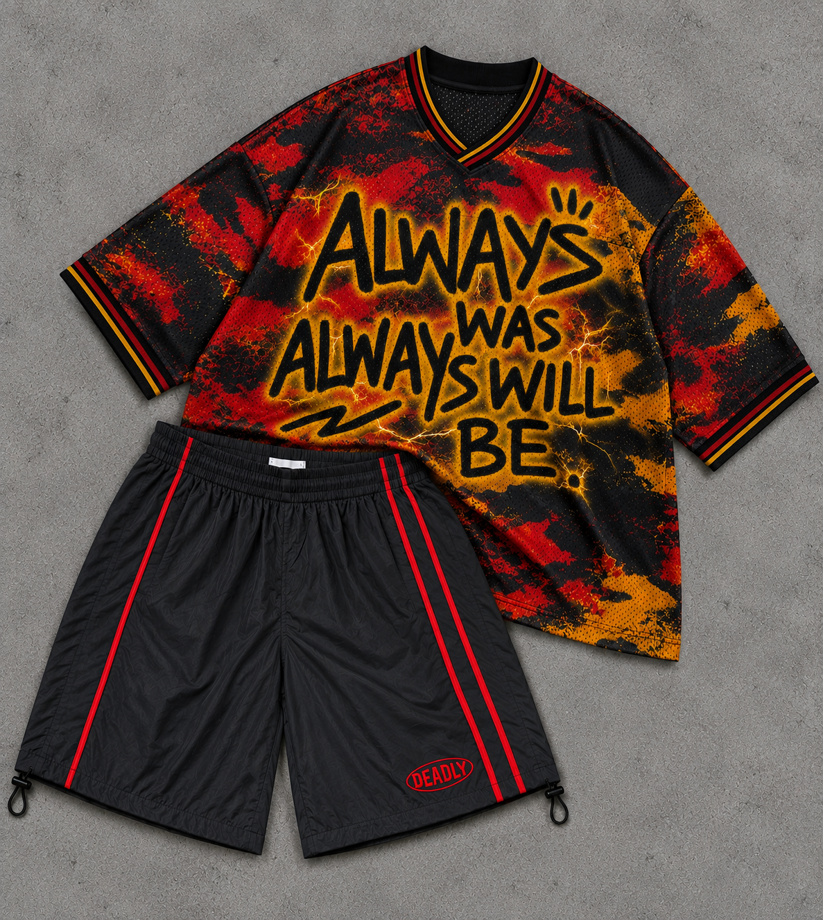 Kids Deadly track shorts