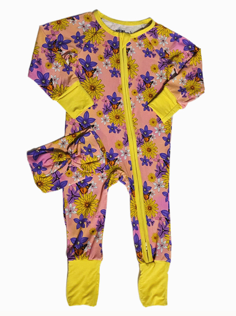 Native Flowers Jumpsuit + Headband