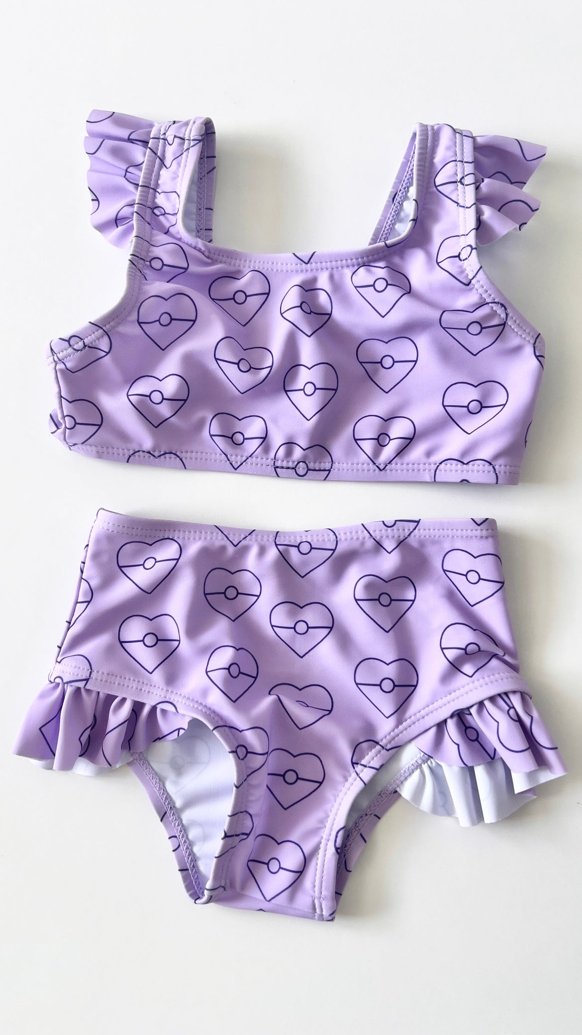 Purple Hearts Swimset