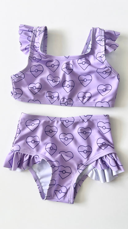 Purple Hearts Swimset