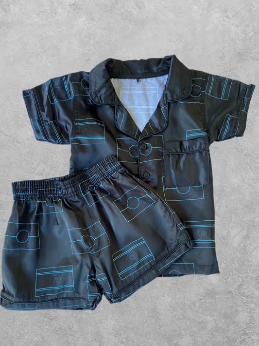 Kids Black/Aqua Flag Pyjamas Pre-order