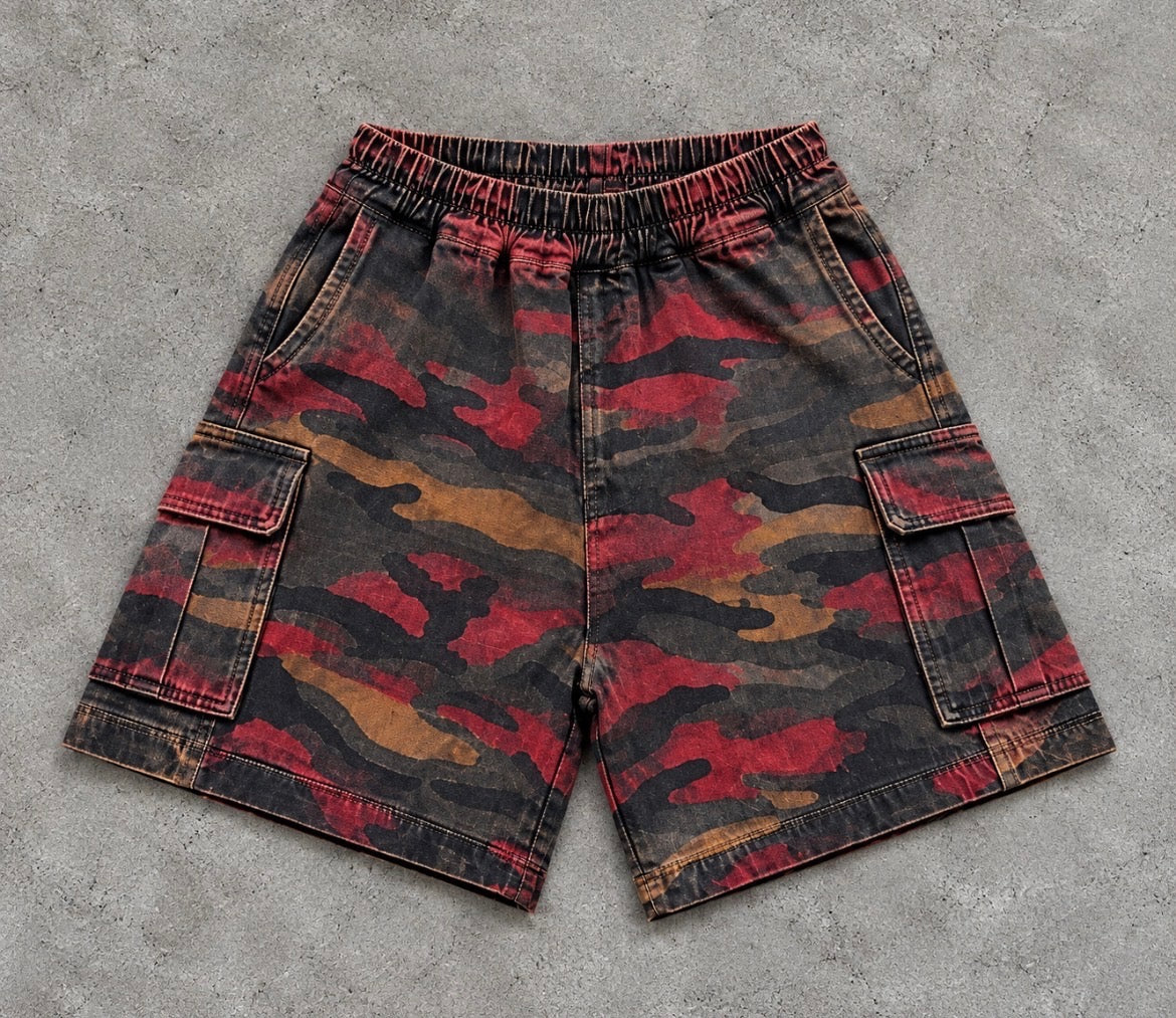 Adults Camo Cargo Shorts