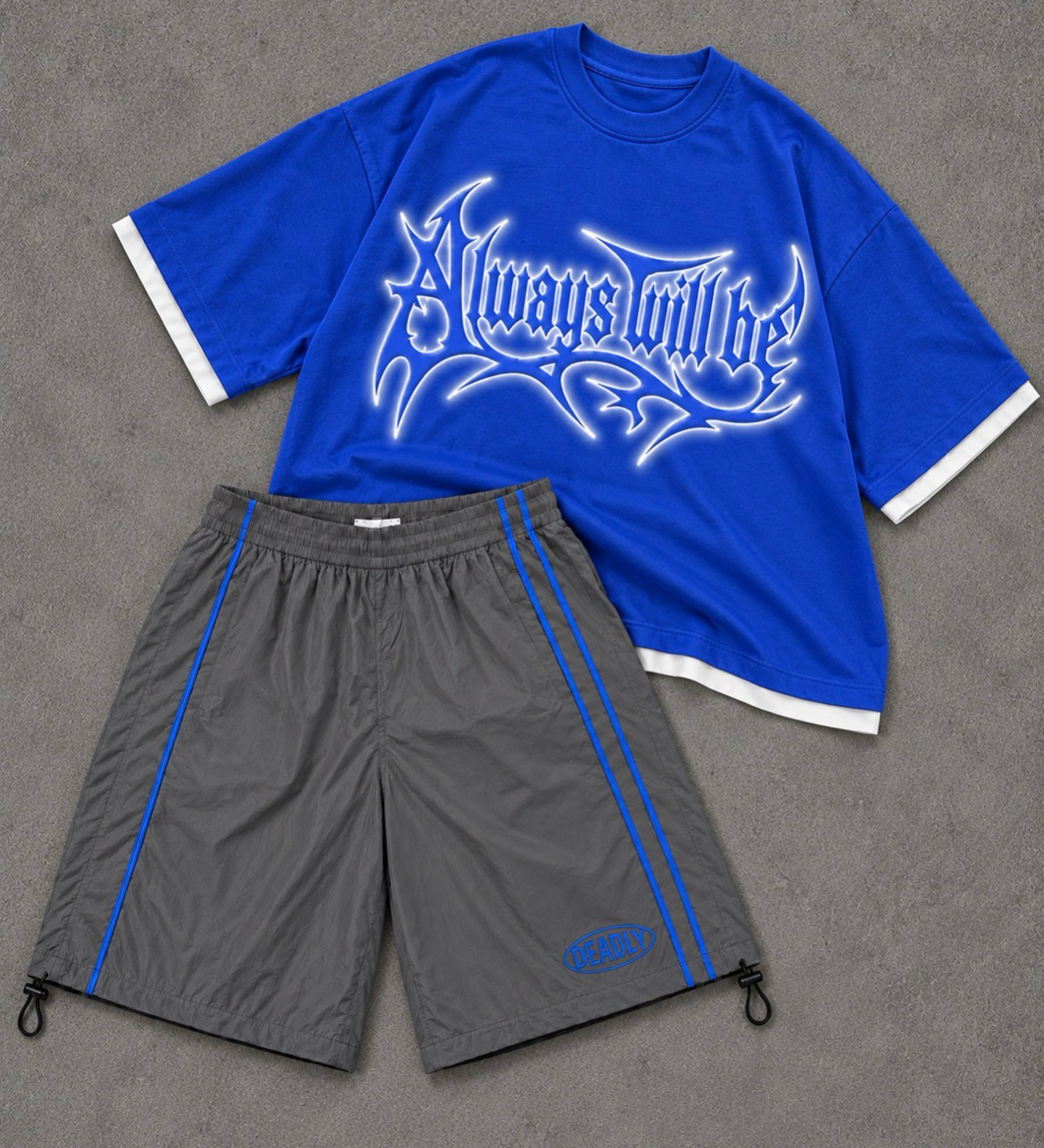 Kids Deadly track shorts