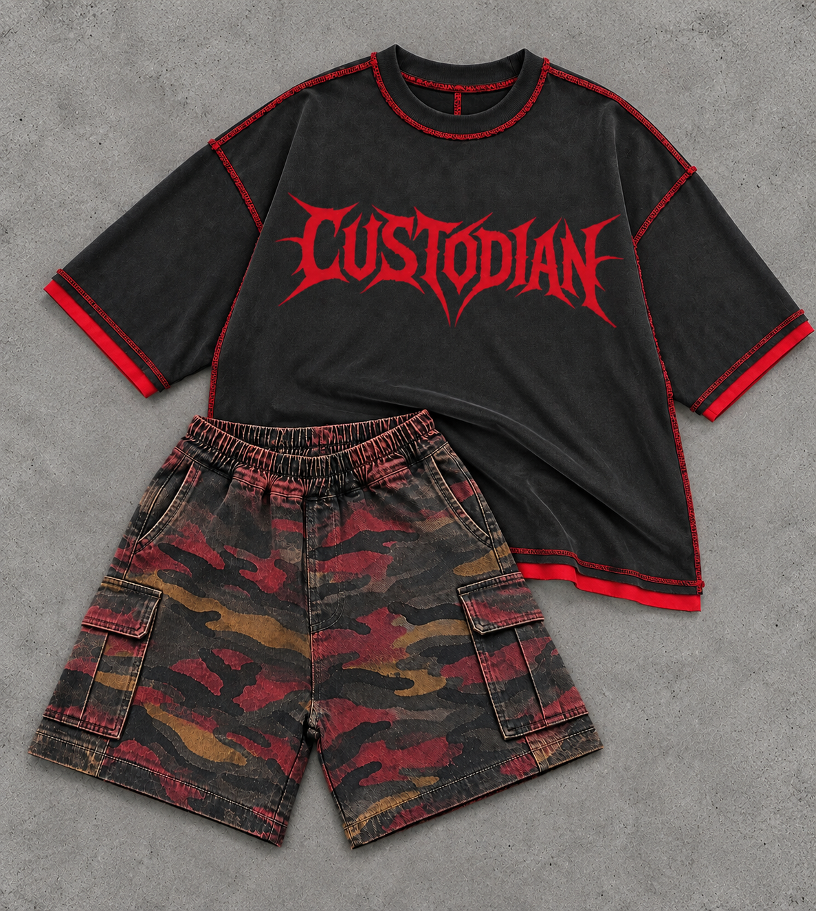 Kids Camo Cargo Shorts