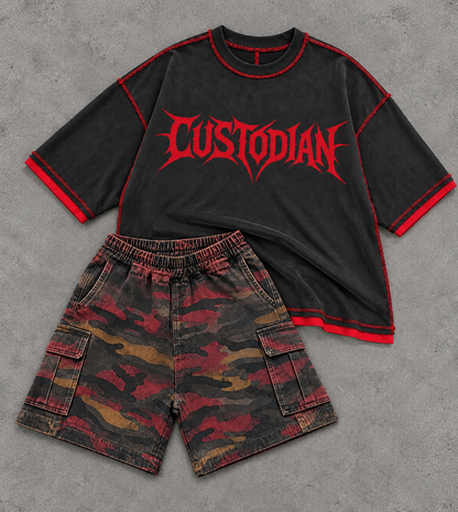 Kids Camo Cargo Shorts