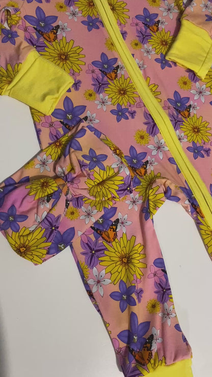 Native Flowers Jumpsuit + Headband